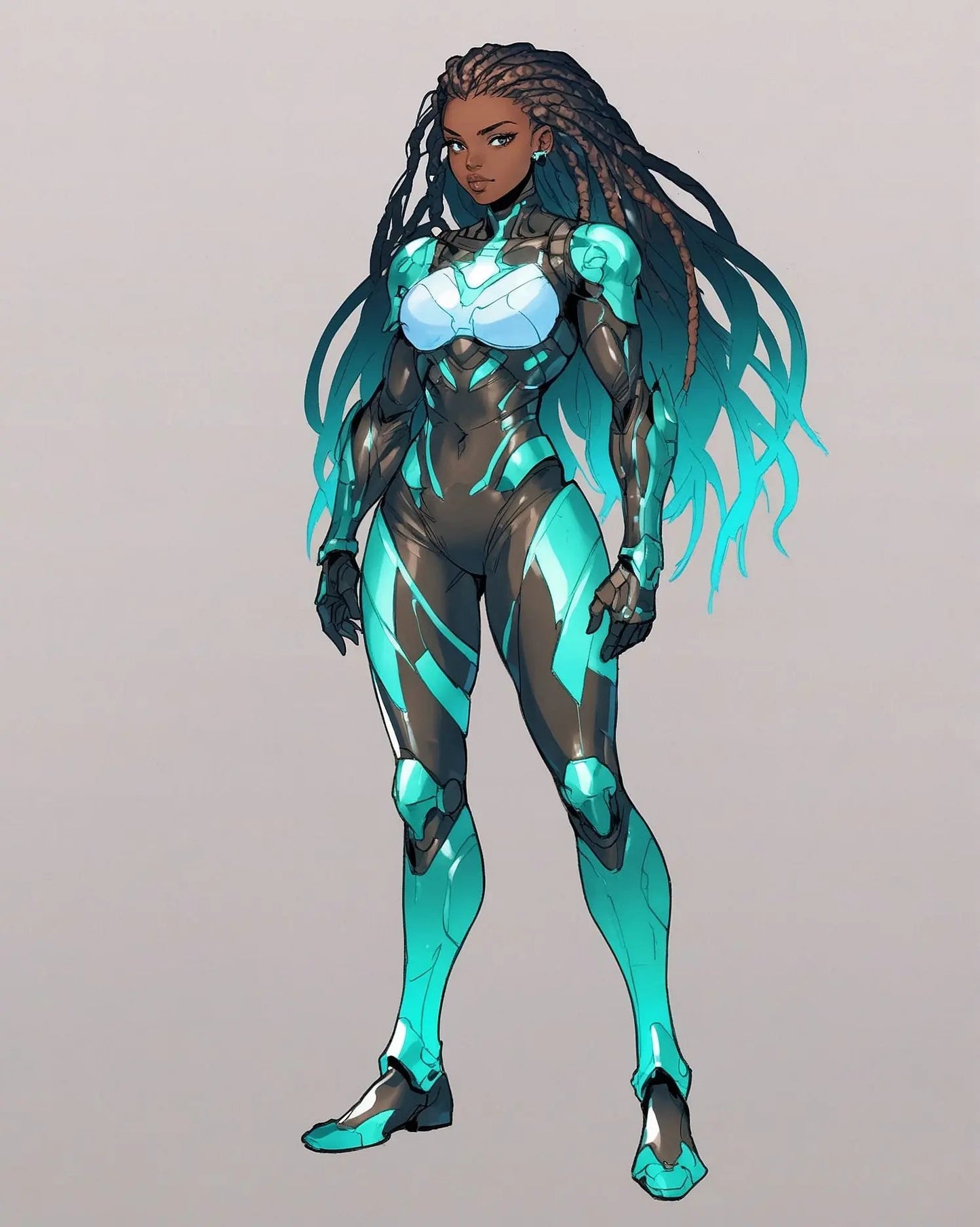 Velocity Wyrm Skirmisher Art Print (16×20 in.) — Black Anime Bio-Armor Poster | Guyver-Inspired Wall Art M Digital Artz